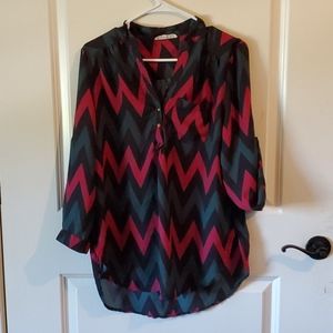 chevron blouse